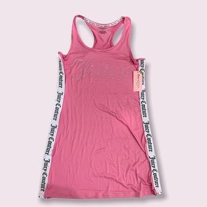 NWT JUicy Couture Logo Nightwear Pajama Dress sleep shirt size small